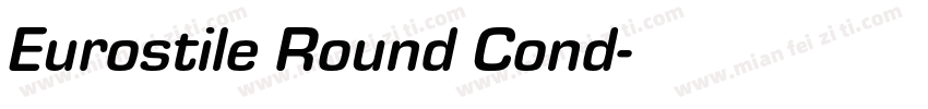 Eurostile Round Cond字体转换